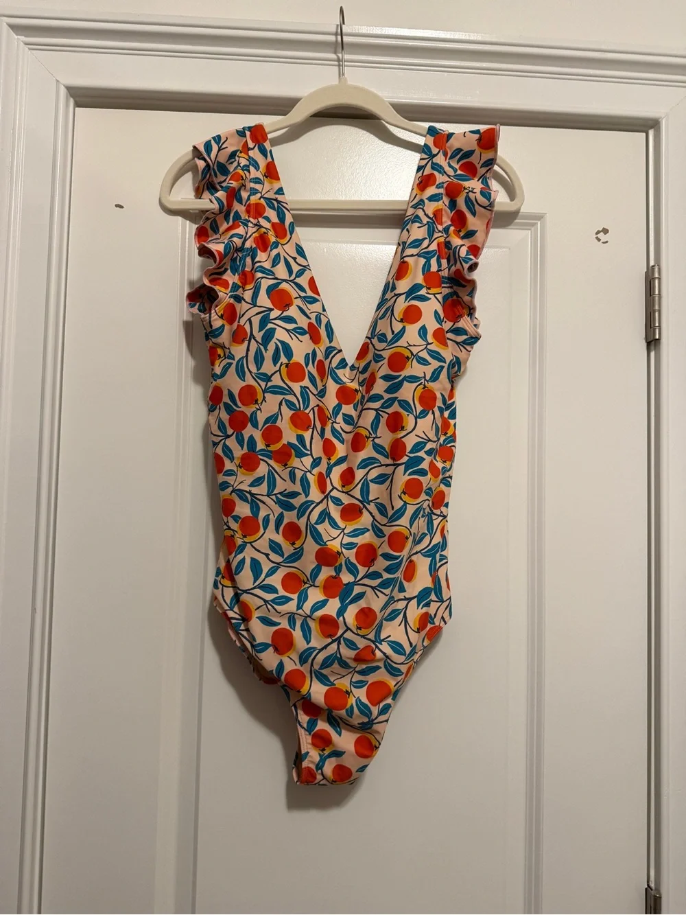 summersalt Orange & Blue Fruit-Print One-Piece Swimsuit
